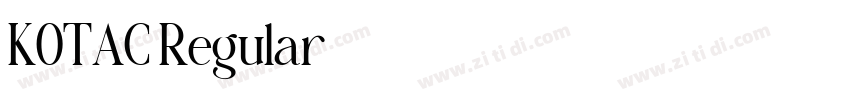 KOTAC Regular字体转换